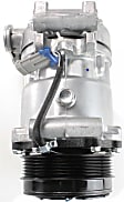 A/C Compressor, With Clutch, 6-Groove Pulley