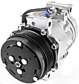 A/C Compressor, With Clutch, 6-Groove Pulley