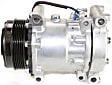 A/C Compressor, With Clutch, 6-Groove Pulley