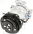 1998 Chevrolet Express 2500 - A/C Compressor, 4.33in Diameter; 6 Groove; HT6; Hoses Built to Top; PAG 46 Oil; with 2 O'Clock Coil, With Clutch, 6-Groove Pulley, 8 Cyl 6.5L