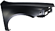 Front, Passenger Side Fender, Without Turn Signal Light Hole, CAPA CERTIFIED