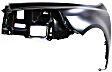 Front, Driver Side Fender, Without Turn Signal Light Hole, CAPA CERTIFIED
