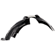 Front, Passenger Side Fender Liner, Without Headlight Access Hole, CAPA CERTIFIED