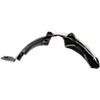 Front, Passenger Side Fender Liner, Without Headlight Access Hole, CAPA CERTIFIED