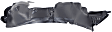  Front, Passenger Side Fender Liner, RS Model, Without Rear License Plate Frame