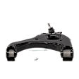 Front, Driver Side, Lower Control Arm, With Ball Joint Assembly, For Models With Front Coil Springs, RWD