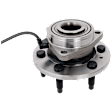 Front, Driver or Passenger Side Wheel Hub, with Bearing, 4WD/AWD, with 6 Stud Hub