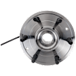 Front, Driver or Passenger Side Wheel Hub, with Bearing, 4WD/AWD, with 6 Stud Hub