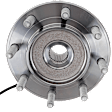 Front, Driver or Passenger Side Wheel Hub, With Bearing, With Sensor, 8 x 6.5 in. Bolt Pattern, RWD