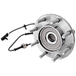 Front, Driver or Passenger Side Wheel Hub, With Bearing, With Sensor, 8 x 6.5 in. Bolt Pattern, RWD