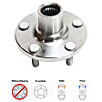 Front, Driver or Passenger Side Wheel Hub, 5 Lugs, Without Bearing