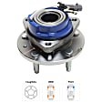 Front, Driver or Passenger Side Wheel Hub, With Bearing, AWD