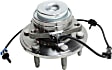 Front, Driver or Passenger Side Wheel Hub, With Bearing, With Sensor, 6 x 5.5 in. Bolt Pattern, 6 Cyl., 4.3L Engine, RWD