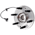 2013 Chevrolet Silverado 1500 LS - Front, Driver or Passenger Side Wheel Hub, 4WD, 6 Lugs, With Bearing, With Sensor