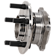 Front, Driver or Passenger Side Wheel Hub, with Bearing, AWD, with 4 Bolt Flange