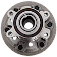 Front, Driver or Passenger Side Wheel Hub, With Bearing, Without Sensor, 6 x 5.5 in. Bolt Pattern