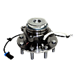 2017 Chevrolet Express 3500 LT - Front, Driver or Passenger Side Wheel Hub, 10000 (lb) GVW and Over, 180MM ABS Sensor, 8 Lugs, With Bearing, With Sensor