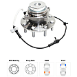2017 Chevrolet Express 3500 LT - Front, Driver or Passenger Side Wheel Hub, 10000 (lb) GVW and Over, 180MM ABS Sensor, 8 Lugs, With Bearing, With Sensor