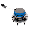 Front, Driver or Passenger Side Wheel Hub, With Bearing, With Sensor, RWD