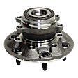 Front, Driver or Passenger Side Wheel Hub, With Bearing, Without Sensor, RWD