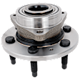 Front, Driver or Passenger Side Wheel Hub, With Bearing, With Sensor, 6 x 5.5 in. Bolt Pattern, RWD