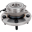 Rear, Driver or Passenger Side Wheel Hub, With Bearing, With Sensor, 5 x 5 in. Bolt Pattern, FWD