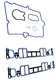 Intake Manifold Gasket, Includes Lower Set, Upper Set, Central Port Injection