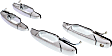 Front and Rear, Driver and Passenger Side Chrome Exterior Door Handle, Front Driver Side - With Key Hole; Front Passenger Side and Rear Driver and Passenger Side - Without Key Hole