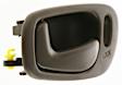 Front or Rear, Driver Side Interior Door Handle, Brown, With Door Lock Hole, For Models With Power Door Locks