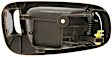 Front or Rear, Driver Side Interior Door Handle, Brown, With Door Lock Hole, For Models With Power Door Locks