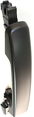 Front, Driver Side Exterior Door Handle, Smooth Black, With Key Hole