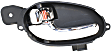 Front Or Rear, Driver Side Chrome Interior Door Handle
