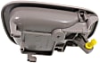 Front or Rear, Driver Side Interior Door Handle, Gray, Without Door Lock Hole, For Models With Manual Door Locks, 4 Cyl., 1.8L Engine