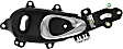 2001-2010 Chrysler PT Cruiser - Front, Driver Side Chrome Lever with Black Bezel Interior Door Handle