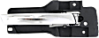 2008-2018 Dodge Grand Caravan - Front, Passenger Side Chrome Lever with Primed Bezel Interior Door Handle, Without Door Lock Hole