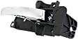 2008-2018 Dodge Grand Caravan - Front, Passenger Side Chrome Lever with Primed Bezel Interior Door Handle, Without Door Lock Hole