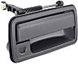 1994-2004 GMC Sonoma - Front, Passenger Side Smooth Black Exterior Door Handle, With Key Hole