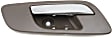 2007 GMC Yukon - Front, Driver Side Brown bezel with chrome lever Interior Door Handle, Without Door Lock Hole