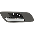2007 Cadillac Escalade ESV - Front, Driver Side Gray bezel with chrome lever Interior Door Handle, Without Door Lock Hole
