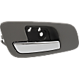 2007 Cadillac Escalade ESV - Front, Driver Side Gray bezel with chrome lever Interior Door Handle, Without Door Lock Hole