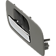 2007 Cadillac Escalade ESV - Front, Driver Side Gray bezel with chrome lever Interior Door Handle, Without Door Lock Hole