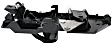 2013 Chevrolet Express 2500 - Front or Rear, Passenger Side Black Interior Door Handle, Without Door Lock Hole