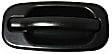 Front, Passenger Side Textured Black Exterior Door Handle, Without Key Hole