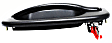 Front, Passenger Side Textured Black Exterior Door Handle, Without Key Hole