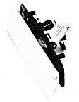 Front, Passenger Side Exterior Door Handle, Chrome, Without Key Hole, With Steel Rod Retainer