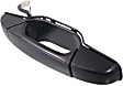 Front, Passenger Side Primed Exterior Door Handle, Without Key Hole