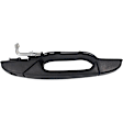 Front, Passenger Side Textured Black Exterior Door Handle, With Key Hole