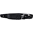 Front, Passenger Side Textured Black Exterior Door Handle, With Key Hole