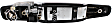 Front, Driver Side Exterior Door Handle, Chrome, with Keyhole, without Keyless Entry