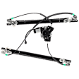 Front, Driver Side Power Window Regulator, With Motor